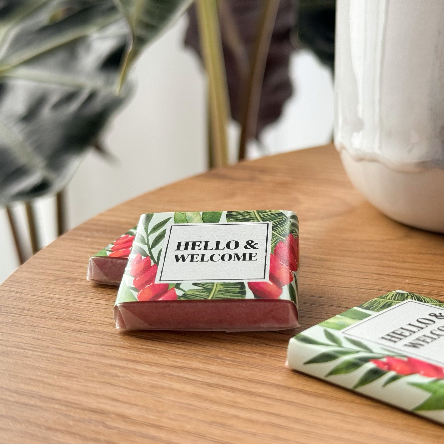 Bio-Minischokolade "HELLO & WELCOME"