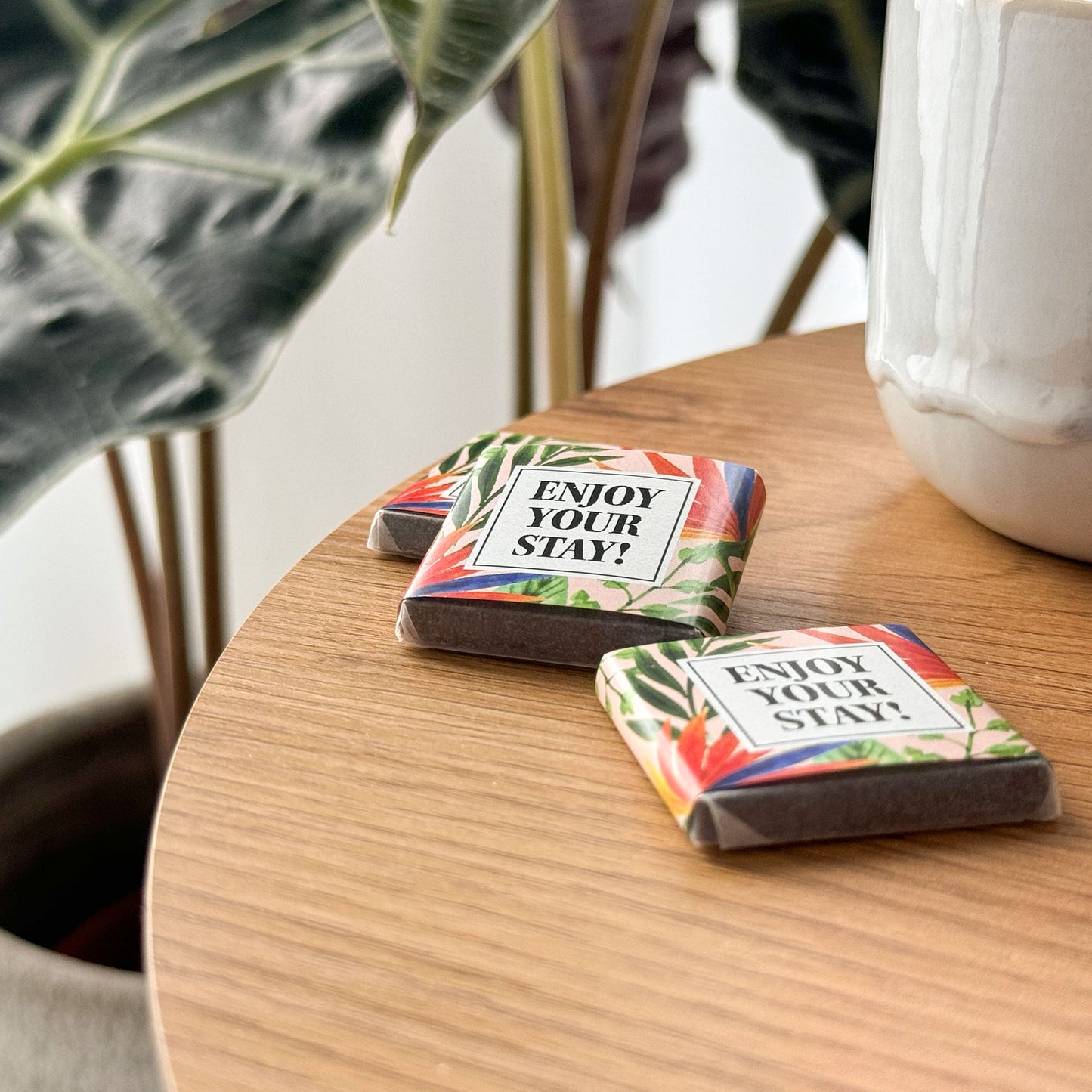 Bio-Minischokolade "ENJOY YOUR STAY"