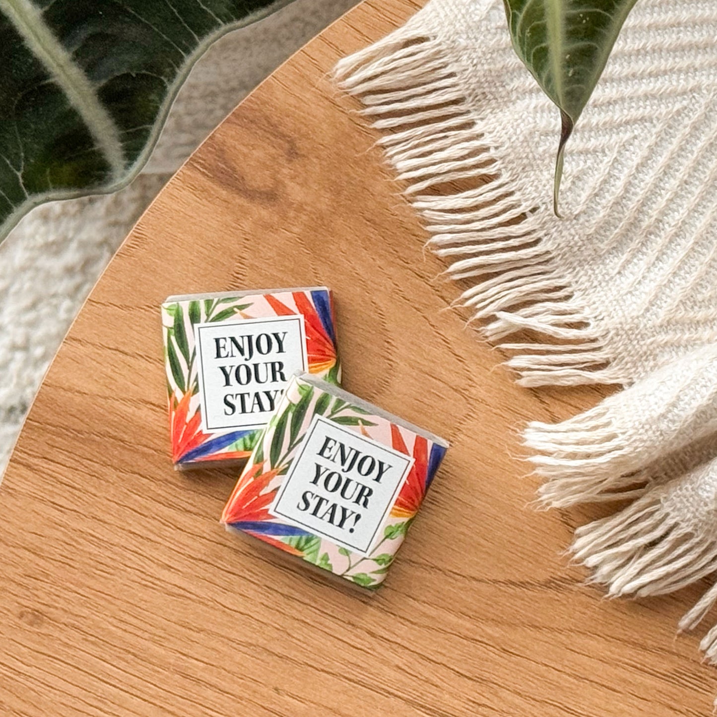 Bio-Minischokolade "ENJOY YOUR STAY"