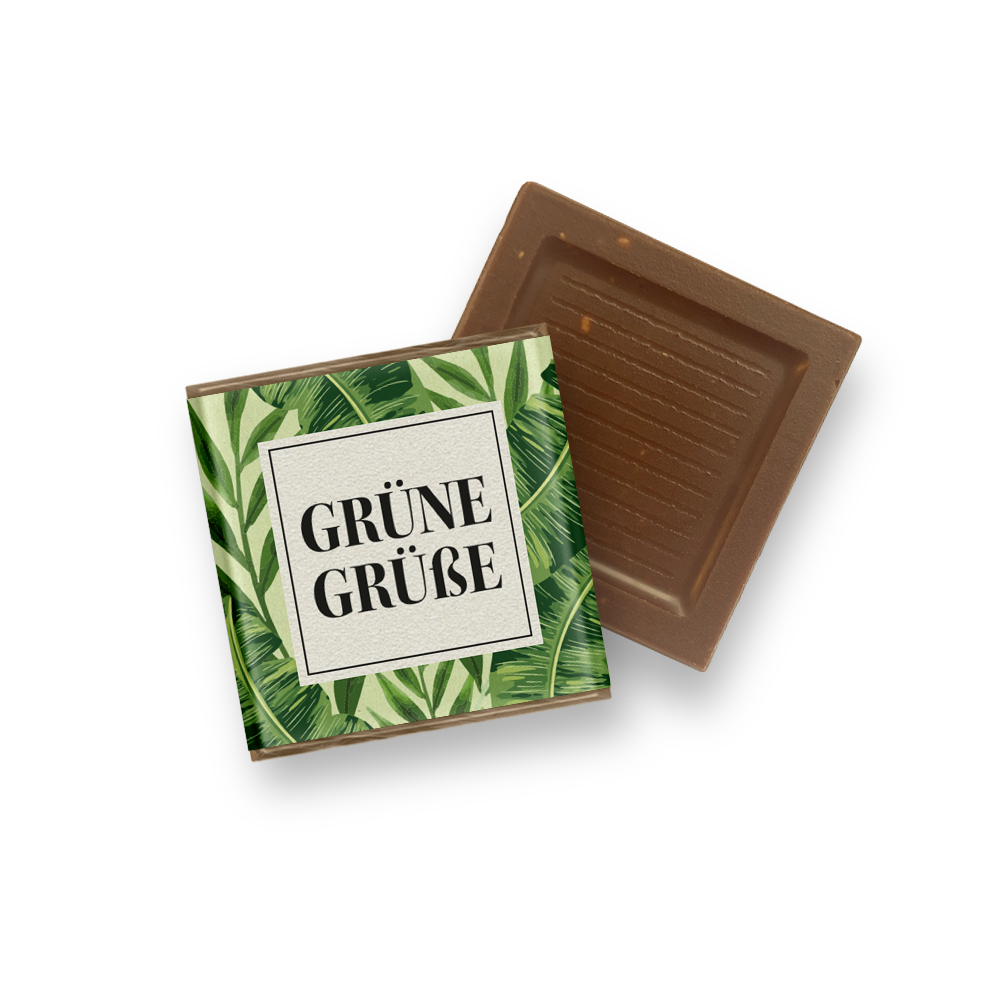 GRÜNE GRÜSSE - 4,5g Minischokolade